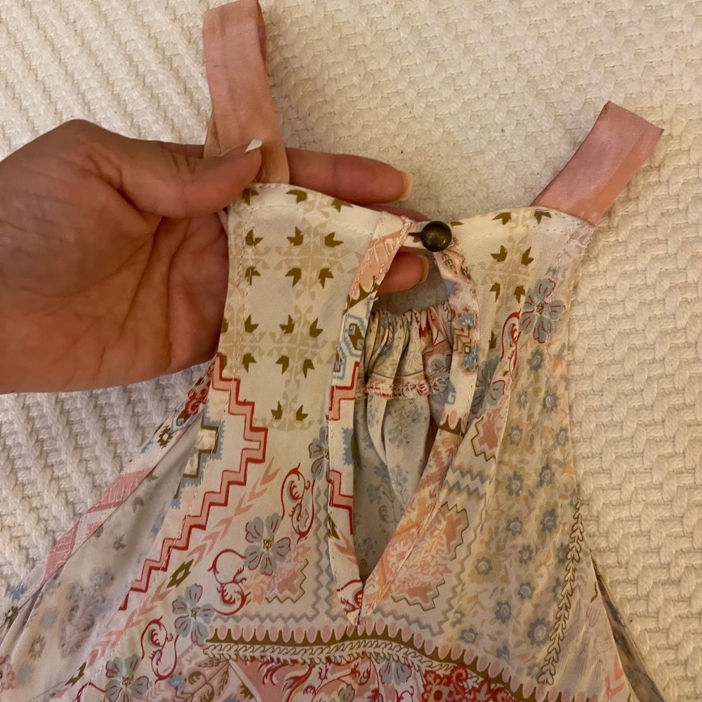 Anthropologie Multicolor Patchwork Halter Top - image 3